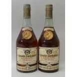 NAPOLEON GRAND EMPEREUR QUALITE SACRE COGNAC, Etienne Gasqueton, 40 degrees proof, 2 x 24 fl.oz.