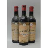CHATEAU LAGRANGE 1955, Grand Cru, Pomerol, 3 half bottles