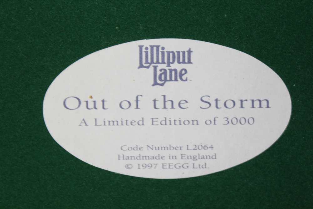 A "LILLIPUT LANE" LIMITED EDITION (3000) "Out of the Storm", cast and painted resin coastal - Image 4 of 4