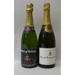 DINET PEUVREL NV champagne, 1 bottle VEUVE DU VERNAY NV sparkling, 1 bottle (2)