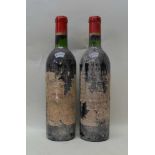 CHATEAU CANON LA GAFFELIERE 1970, St. Emilion grand cru, 2 bottles (good levels, poor labels)