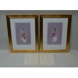 KAY BOYCE "Holly Study One" and "Holly Study Two" two limited edition offset lithographic prints, of