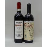 BAROLO RISERVA 2007, Monsparone, 1 bottle SALICE SALENTINO 1990, Candido, 1 bottle (2)
