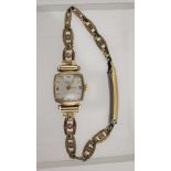 A GOLD ROTARY LADY'S WRIST WATCH, gross weight; 10.7g