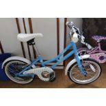 A BLUE FINISHED ASHBURY PENDLETON BRANDED CHILD'S BICYCLE
