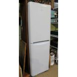 A 6FT FREE-STANDING INDESIT BRANDED FRIDGE-FREEZER