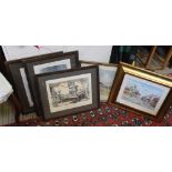 A SMALL SELECTION OF DECORATIVE PICTURES & PRINTS