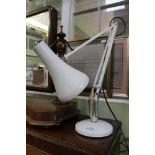 A WHITE FINISHED ANGLEPOISE TASK LAMP