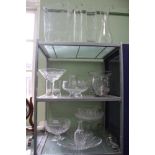 AN EXTENSIVE SELECTION OF PREDOMINANTLY GLASS BOWLS & VASES