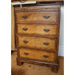 A GOOD QUALITY REPRODUCTION SMALL SIZED BACHELOR'S CHEST of typical form and construction