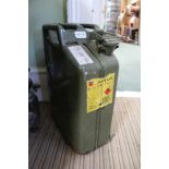 A GREEN FINISHED JERRYCAN