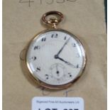 A GOLD PLATED POCKET WATCH