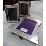 THREE SILVER PHOTOGRAPH FRAMES