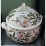A LARGE PORTMEIRION POTTERY TUREEN & COVER