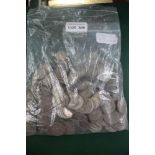 A BAG OF ENGLISH COINAGE to include examples with silver content