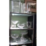 AN EXTENSIVE SELECTION OF PREDOMINANTLY GLASS BOWLS & VASES