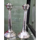 A PAIR OF HALLMARKED SILVER CANDLESTICKS