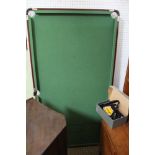 A 6' FOLDING SNOOKER TABLE plus accessories