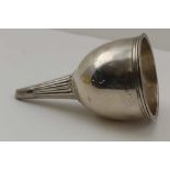 ROBERT & SAMUEL HENNELL A GEORGE III SILVER WINE FUNNEL with removable filter with slide clip,