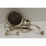 A SILVER-PLATED TEAPOT and other items of SILVER PLATED WARES, various