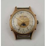 A "SOLIX INCABLOC" AUTOMATIC GENTLEMAN'S WRISTWATCH having gold plated case (no strap)