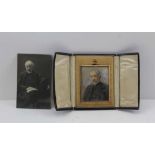 A PAIR OF EARLY 19TH CENTURY PORTRAIT MINIATURE PAINTINGS, Dean Spence-Jones (1836-1917) and his