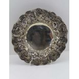HENRY WILKINSON & CO. AN EARLY VICTORIAN SILVER BOWL, pierced and repousse decoration, Sheffield