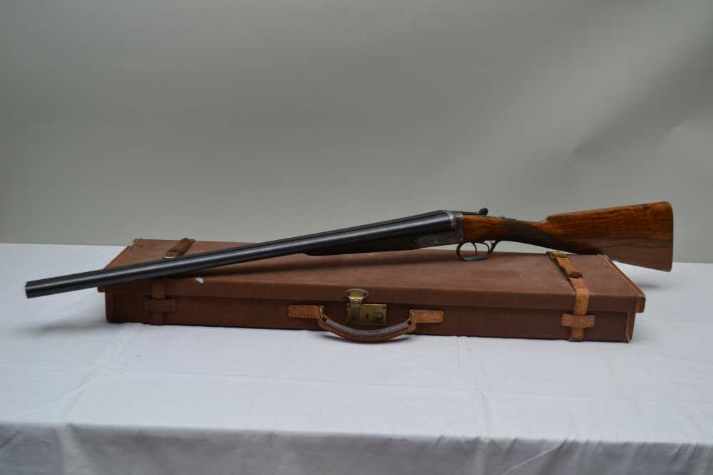A 12-BORE SIDE-BY-SIDE BOXLOCK EJECTOR SHOTGUN BY WILLIAM POWELL & SON, Carrs Lane, Birmingham.