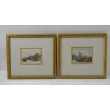 BRITISH SCHOOL 'Old Battersea Bridge' and 'Putney Bridge'. a pair of Watercolours, 8cm x 10cm, one