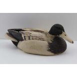 A STUDIO CERAMIC MODEL OF A DUCK, impressed mark to base, 29cm long
