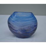 MARTIN ANDREWS 'HAZE'. A STUDIO GLASS VASE, signed, inscribed and dated 2019, 13cm high