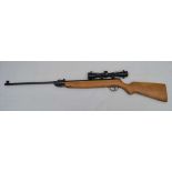 A HAENEL 5.6MM (.22) BREAK BEL AIR RIFLE, with BSA 4 x 32 scope, (model 302 rifle) Germany, SN404790