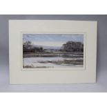 PETER PARTINGTON (b.1941) "Winter Landscape" Watercolour, signed, mounted, unframed