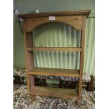 AN EARLY 20TH CENTURY SMALL SIZED PINE SET OF HANGING SHELVES