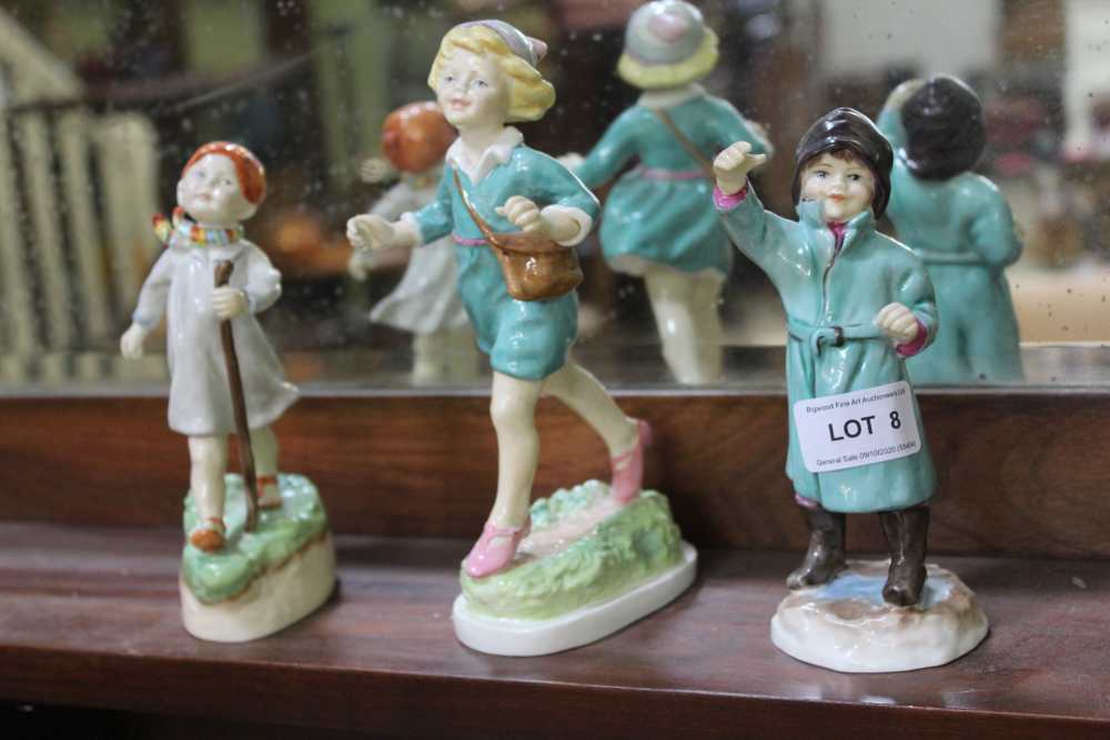 THREE VARIOUS ROYAL WORCESTER FIGURINES