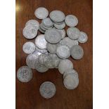 A BAG CONTAINING AN EXTENSIVE COLLECTION OF UK COINAGE to include silver examples