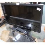A TOSHIBA BRANDED REMOTE CONTROLLED FLATSCREEN TELEVISION