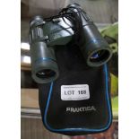 A CASED SET OF FOLDING PRAKTICA SPORT BINOCULARS