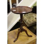 A PIECRUST EDGE REPRODUCTION WINE TABLE