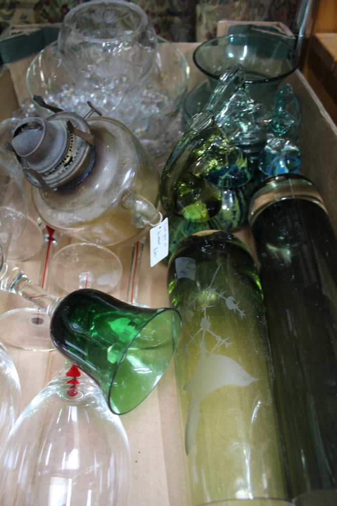 TWO BOXES OF PREDOMINANTLY COLLECTABLE GLASSWARES together with model Scotty dogs etc. - Image 3 of 3