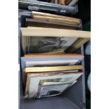 A CRATE CONTAINING A SERIES OF DECORATIVE PICTURES & PRINTS VARIOUS (Crate to be returned to Bigwood