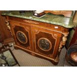 A PERIOD HIGH FIDELITY STEREO SYSTEM containing a Garrard turntable, and Hitachi cassette deck,
