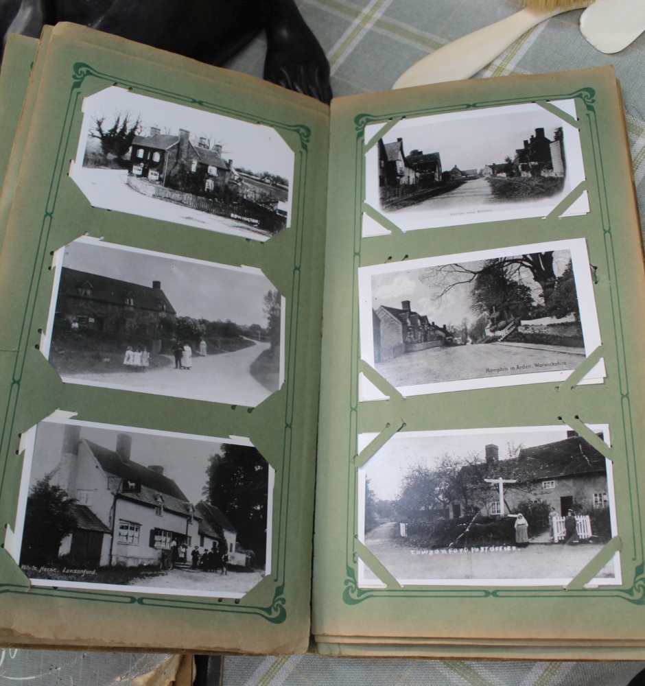 TWO ALBUMS OF OLD BLACK & WHITE PHOTOGRAPHS AND PHOTOGRAPHIC POSTCARDS - Image 3 of 3