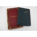 TWO COMMONPLACE BOOKS, both with inscriptions, quotes, paintings, autographs, one from the 19th