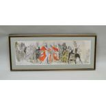 AFTER FELIX TOPOLSKI A print depicting a Procession of Judges in re-opening of