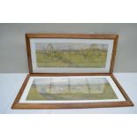 AFTER F A STEWART A pair of Hunting Field colour prints, signed in pencil to the margin, bears