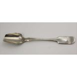 GEORGE TURNER A GEORGE IV SILVER STILTON SCOOP, fiddle pattern, Exeter 1821, 59g, to the reverse
