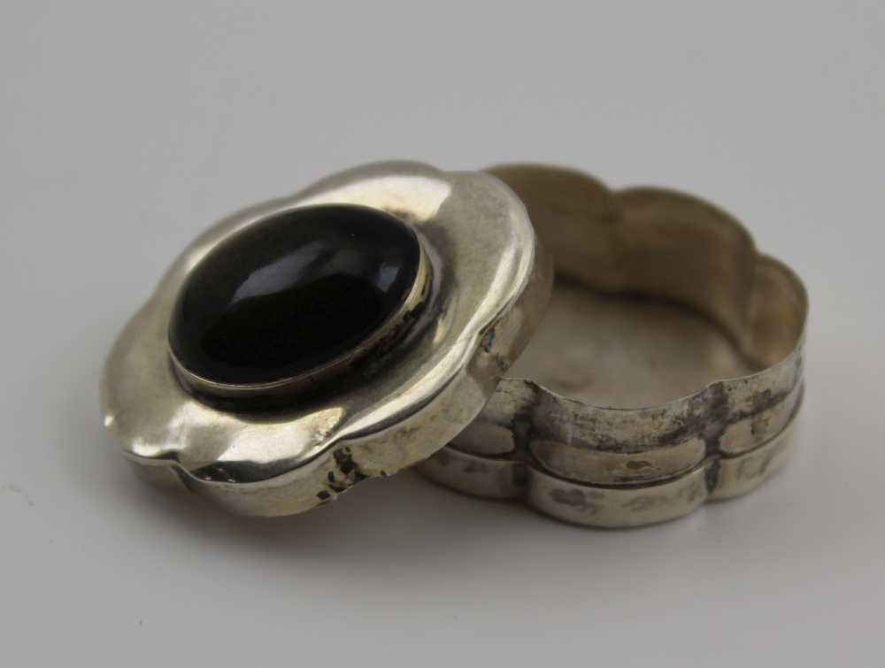 A SILVER MOUNTED CHILD'S TEETHING RING, bearing a silver clown figure, Birmingham 1971, a white - Image 6 of 9