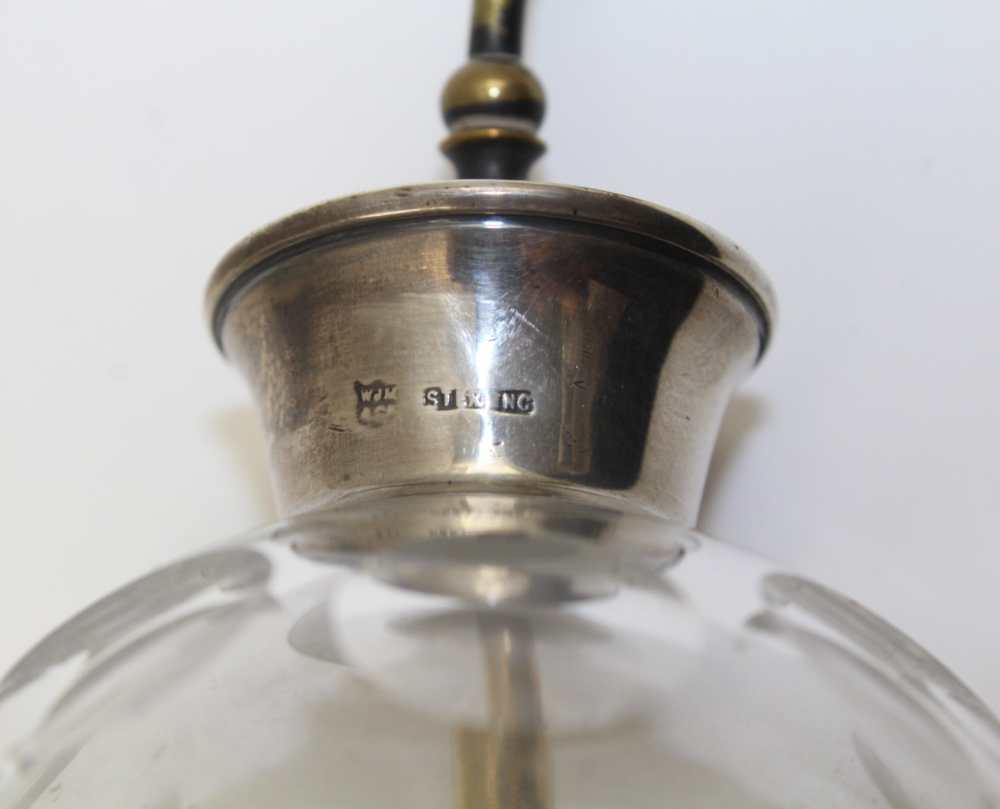 F.H. ADAMS & CO. AN ART DECO TRAVEL CLOCK, engine turned case, the dial with Arabic numerals, - Image 3 of 9