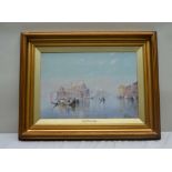 WILFRED KNOX (1884-1966) 'Santa Maria Novella, Grand Canal, Venice', Watercolour painting, signed